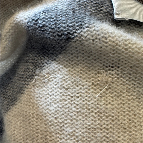 Brochu Walker womens XS tan black zebra print 100% cashmere cardigan sweater - Picture 6 of 6